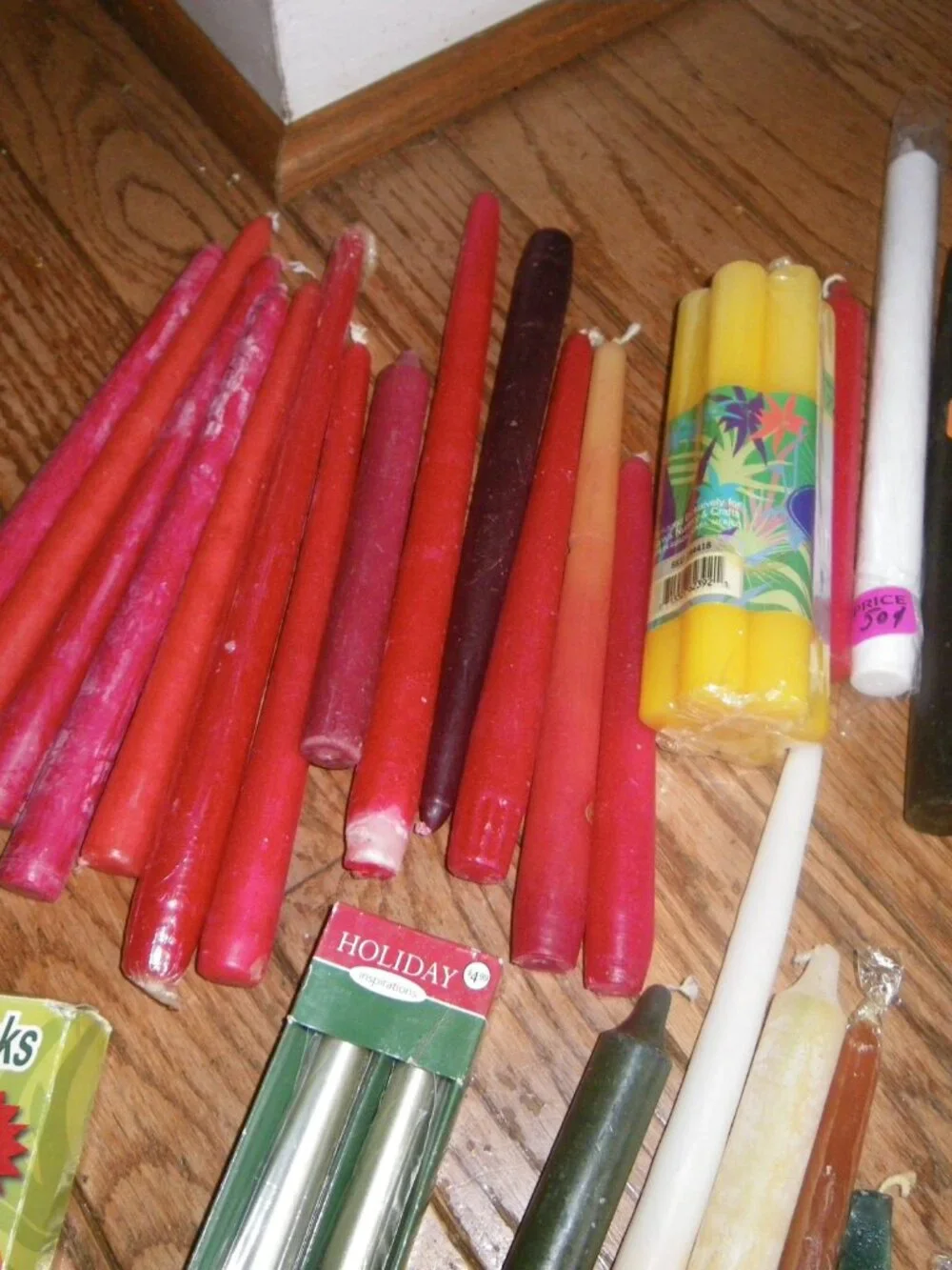 Giant Assorted Candle Stick Lot 78 Candles!